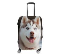 VFMKT Husky Piquant Dog Travel Luggage Cover Elastic Washable Suitcase Cover Dustproof Anti-Scratch Suitcase Protector Fits 19-32 Inch Luggage, style, L