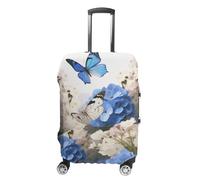 VFMKT Hydrangeas Daisies Butterflies Travel Luggage Cover Elastic Washable Suitcase Cover Dustproof Anti-Scratch Suitcase Protector Fits 19-32 Inch Luggage, style, M
