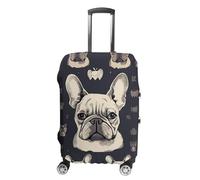 VFMKT I Love French Bulldog Travel Luggage Cover Elastic Washable Suitcase Cover Dustproof Anti-Scratch Suitcase Protector Fits 19-32 Inch Luggage, style, Small