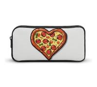 VFMKT I Love Pizza Heart Pencil Case Cute Pen Bag Large Capacity Pencil Pouch Makeup Cosmetic Bag for Women Men