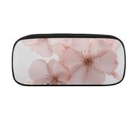 VFMKT Leather Pencil Bag Waterproof Cute Pen Case Travel Cosmetic Makeup Bag Organizer Pen Holder for Men Women,Flower Pictures