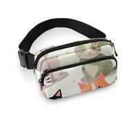 VFMKT Lovely Cartoon Cats Fanny Pack for Women Men Adjustable Waist Bag Belt Bag for Travel Sports Hiking, 20x13cm, style, style, 20x13cm