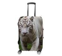 VFMKT Majestic White Bengal Tiger Travel Luggage Cover Elastic Washable Suitcase Cover Dustproof Anti-Scratch Suitcase Protector Fits 19-32 Inch Luggage, style, M