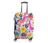 VFMKT Mexican Otomi Animals Travel Luggage Cover Elastic Washable Suitcase Cover Dustproof Anti-Scratch Suitcase Protector Fits 19-32 Inch Luggage, style, L