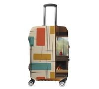 VFMKT Mid Century Modern Travel Luggage Cover Elastic Washable Suitcase Cover Dustproof Anti-Scratch Suitcase Protector Fits 19-32 Inch Luggage, style, Small