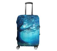 VFMKT Mystical Fantasy Blue Nature Travel Luggage Cover Elastic Washable Suitcase Cover Dustproof Anti-Scratch Suitcase Protector Fits 19-32 Inch Luggage, style, M