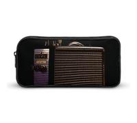 VFMKT Old Radio on Black Paper Pencil Case Cute Pen Bag Large Capacity Pencil Pouch Makeup Cosmetic Bag for Women Men