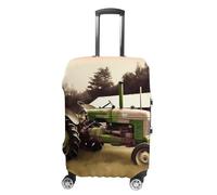 VFMKT Old Tractor Photo Farm Travel Luggage Cover Elastic Washable Suitcase Cover Dustproof Anti-Scratch Suitcase Protector Fits 19-32 Inch Luggage, style, L