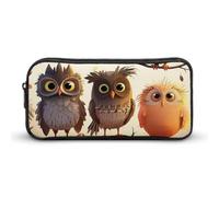 VFMKT Owls Birds Pencil Case Cute Pen Bag Large Capacity Pencil Pouch Makeup Cosmetic Bag for Women Men