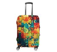 VFMKT Pixel Art Pattern Travel Luggage Cover Elastic Washable Suitcase Cover Dustproof Anti-Scratch Suitcase Protector Fits 19-32 Inch Luggage, style, XL