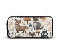VFMKT Raccoon Animals Pencil Case Cute Pen Bag Large Capacity Pencil Pouch Makeup Cosmetic Bag for Women Men