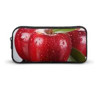VFMKT Red Apple Fruit Pencil Case Cute Pen Bag Large Capacity Pencil Pouch Makeup Cosmetic Bag for Women Men