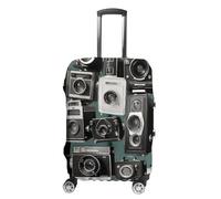 VFMKT Retro Cool Camera Collection Travel Luggage Cover Elastic Washable Suitcase Cover Dustproof Anti-Scratch Suitcase Protector Fits 19-32 Inch Luggage, style, L