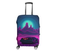 VFMKT Retrowave Pictures Travel Luggage Cover Elastic Washable Suitcase Cover Dustproof Anti-Scratch Suitcase Protector Fits 19-32 Inch Luggage, style, XL