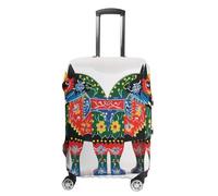 VFMKT Runner Swedish Dala Horse Folk Travel Luggage Cover Elastic Washable Suitcase Cover Dustproof Anti-Scratch Suitcase Protector Fits 19-32 Inch Luggage, style, L