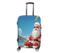 VFMKT Santa Claus At Beach Travel Luggage Cover Elastic Washable Suitcase Cover Dustproof Anti-Scratch Suitcase Protector Fits 19-32 Inch Luggage, style, M