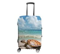 VFMKT Sea Turtle Starfish Travel Luggage Cover Elastic Washable Suitcase Cover Dustproof Anti-Scratch Suitcase Protector Fits 19-32 Inch Luggage, style, Small