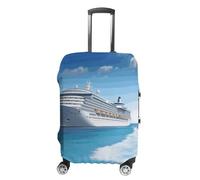 VFMKT Seaside Cruise Ship Travel Luggage Cover Elastic Washable Suitcase Cover Dustproof Anti-Scratch Suitcase Protector Fits 19-32 Inch Luggage, style, L