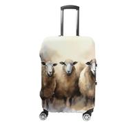 VFMKT Sheeps Watercolor Travel Luggage Cover Elastic Washable Suitcase Cover Dustproof Anti-Scratch Suitcase Protector Fits 19-32 Inch Luggage, style, XL