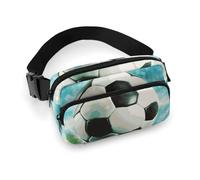 VFMKT Soccer Ball Background Fanny Pack for Women Men Adjustable Waist Bag Belt Bag for Travel Sports Hiking, 20x13cm, style, style, 20x13cm