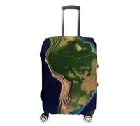 VFMKT South America Satellite Image Travel Luggage Cover Elastic Washable Suitcase Cover Dustproof Anti-Scratch Suitcase Protector Fits 19-32 Inch Luggage, style, M