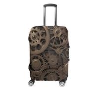 VFMKT Steampunk Mechanical Gears Travel Luggage Cover Elastic Washable Suitcase Cover Dustproof Anti-Scratch Suitcase Protector Fits 19-32 Inch Luggage, style, XL
