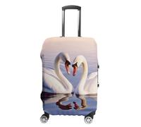 VFMKT Swan Heart Travel Luggage Cover Elastic Washable Suitcase Cover Dustproof Anti-Scratch Suitcase Protector Fits 19-32 Inch Luggage, style, L