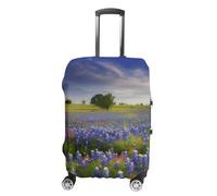 VFMKT Texas Bluebonnets Scenery Travel Luggage Cover Elastic Washable Suitcase Cover Dustproof Anti-Scratch Suitcase Protector Fits 19-32 Inch Luggage, style, M