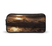 VFMKT The Waves Are Moving Pencil Case Cute Pen Bag Large Capacity Pencil Pouch Makeup Cosmetic Bag for Women Men