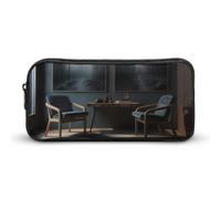 VFMKT There Are Chairs in The Room Pencil Case Cute Pen Bag Large Capacity Pencil Pouch Makeup Cosmetic Bag for Women Men