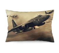 VFMKT Throw Pillow Cover 12 "x20 Soft Decorative Cushion Cover Modern Sofa Pillowcase War Plane Cushion Case for Sofa Couch Bed Standard Queen Size