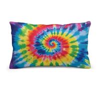 VFMKT Throw Pillow Cover 8"x12" Soft Decorative Cushion Cover Modern Sofa Pillowcase Tie Dye Rainbow Cushion Case for Sofa Couch Bed Standard Queen Size