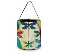 VFMKT Various Colorful Dragonflies Halloween Trick Or Treat Bag Reusable Halloween Candy Bucket Candy Bag Grocery Bags with Handles for Halloween Party Supplies Favors, Style, One Size