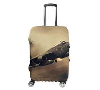 VFMKT War Plane Travel Luggage Cover Elastic Washable Suitcase Cover Dustproof Anti-Scratch Suitcase Protector Fits 19-32 Inch Luggage, style, M