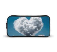 VFMKT White Clouds Are Like A Heart Pencil Case Cute Pen Bag Large Capacity Pencil Pouch Makeup Cosmetic Bag for Women Men