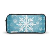 VFMKT Winter Snowflake Pencil Case Cute Pen Bag Large Capacity Pencil Pouch Makeup Cosmetic Bag for Women Men