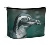VFMKT Women Makeup Bag for Purse Waterproof Cosmetic Bags A Penguin in The Water Makeup Pouch with Zipper Travel Toiletry Bag Organizer for Women Ladies, style, One Size