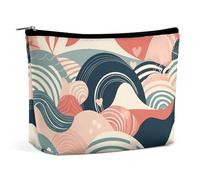 VFMKT Women Makeup Bag for Purse Waterproof Cosmetic Bags Abstract Line Drawing Makeup Pouch with Zipper Travel Toiletry Bag Organizer for Women Ladies, style, One Size