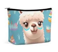 VFMKT Women Makeup Bag for Purse Waterproof Cosmetic Bags Alpaca Patterm Makeup Pouch with Zipper Travel Toiletry Bag Organizer for Women Ladies, style, One Size