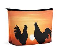 VFMKT Women Makeup Bag for Purse Waterproof Cosmetic Bags Animal Chickens Makeup Pouch with Zipper Travel Toiletry Bag Organizer for Women Ladies, style, One Size