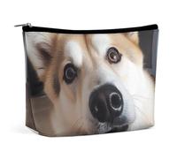 VFMKT Women Makeup Bag for Purse Waterproof Cosmetic Bags Animal Dog Photo Makeup Pouch with Zipper Travel Toiletry Bag Organizer for Women Ladies, style, One Size