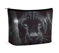 VFMKT Women Makeup Bag for Purse Waterproof Cosmetic Bags Animal Panther Makeup Pouch with Zipper Travel Toiletry Bag Organizer for Women Ladies, style, One Size