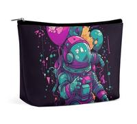 VFMKT Women Makeup Bag for Purse Waterproof Cosmetic Bags Astronaut And Balloon Makeup Pouch with Zipper Travel Toiletry Bag Organizer for Women Ladies, style, One Size