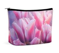 VFMKT Women Makeup Bag for Purse Waterproof Cosmetic Bags Beautiful Flower Makeup Pouch with Zipper Travel Toiletry Bag Organizer for Women Ladies, style, One Size