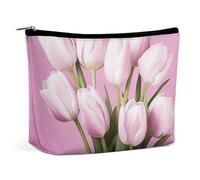 VFMKT Women Makeup Bag for Purse Waterproof Cosmetic Bags Beautiful Flower Makeup Pouch with Zipper Travel Toiletry Bag Organizer for Women Ladies, style, One Size