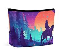 VFMKT Women Makeup Bag for Purse Waterproof Cosmetic Bags Color Silhouette People Makeup Pouch with Zipper Travel Toiletry Bag Organizer for Women Ladies, style, One Size