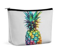 VFMKT Women Makeup Bag for Purse Waterproof Cosmetic Bags Colored Pineapple Makeup Pouch with Zipper Travel Toiletry Bag Organizer for Women Ladies, style, One Size