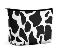 VFMKT Women Makeup Bag for Purse Waterproof Cosmetic Bags Cow Spot Makeup Pouch with Zipper Travel Toiletry Bag Organizer for Women Ladies, style, One Size