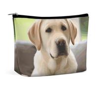 VFMKT Women Makeup Bag for Purse Waterproof Cosmetic Bags Cute Labrador Dog Makeup Pouch with Zipper Travel Toiletry Bag Organizer for Women Ladies, style, One Size