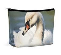 VFMKT Women Makeup Bag for Purse Waterproof Cosmetic Bags Cute Little Swan Makeup Pouch with Zipper Travel Toiletry Bag Organizer for Women Ladies, style, One Size